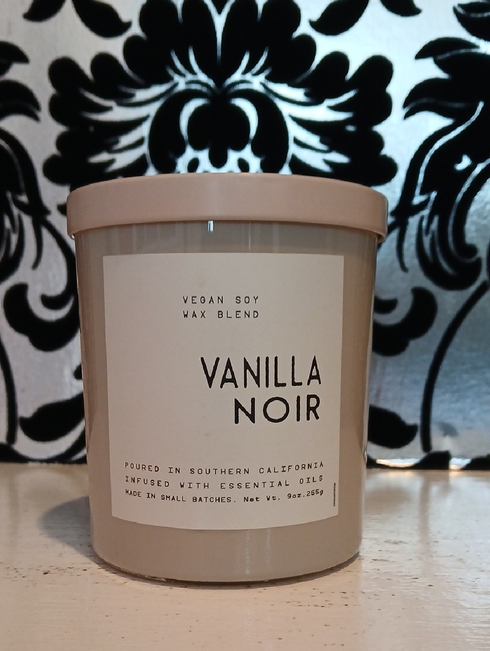 Vanilla Noir Vegan Soy Candle